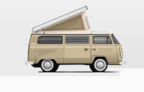 VW Bay window Campers for sale
